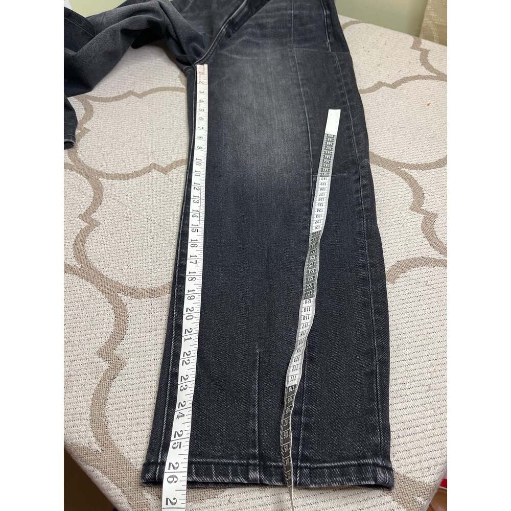 PISTOLA Eli High Rise Arched Leg Jeans Washed Black Size 25 Barrel leg - Picture 7 of 15